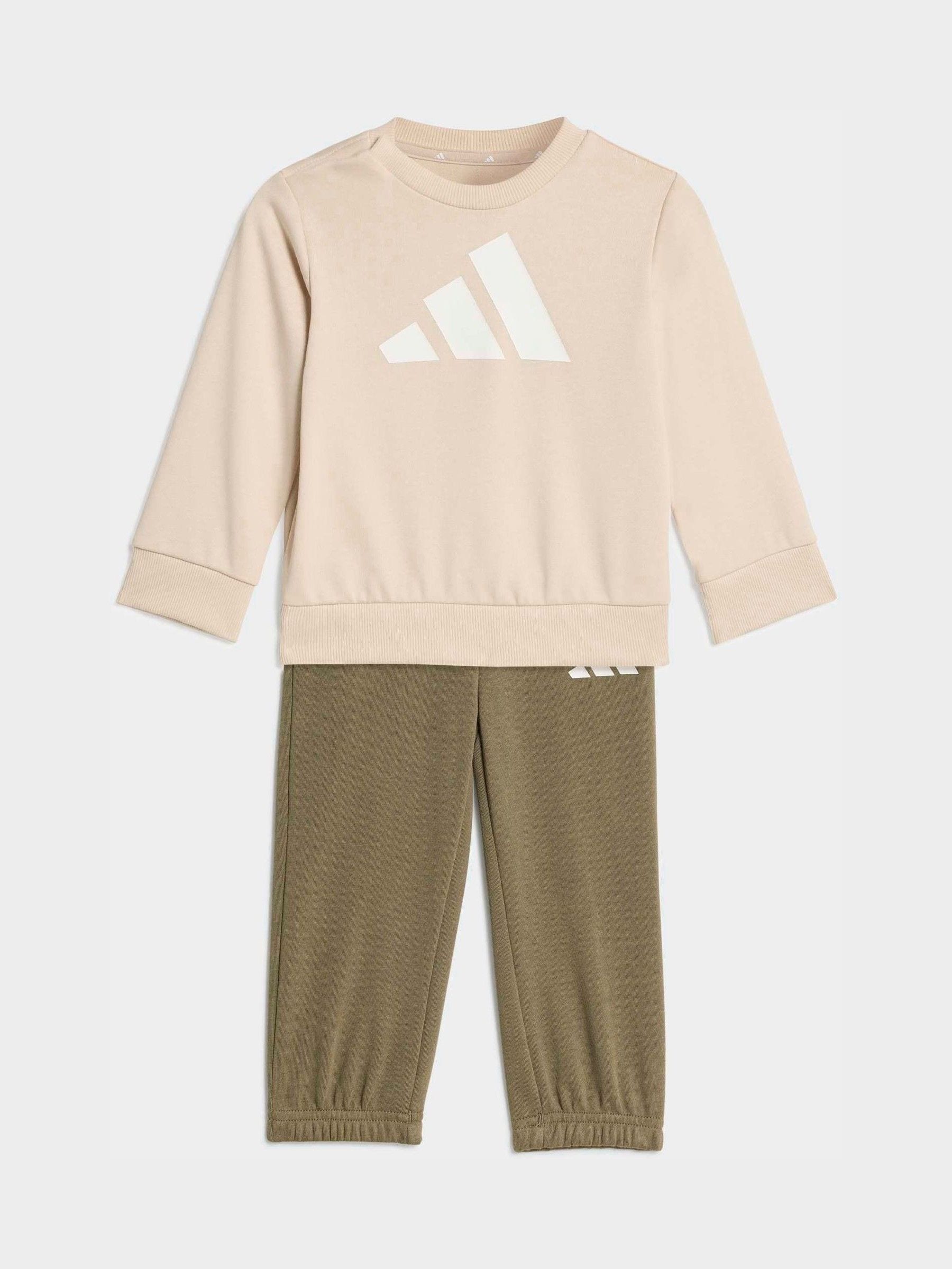 adidas Brown Essentials Infant Kids  Sweatshirt & Joggers Set image 1