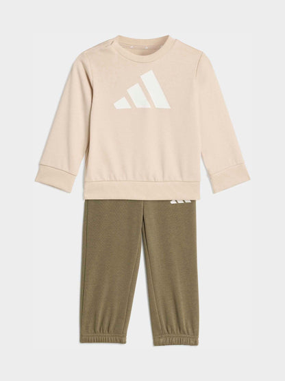adidas Brown Essentials Infant Kids  Sweatshirt & Joggers Set image 1