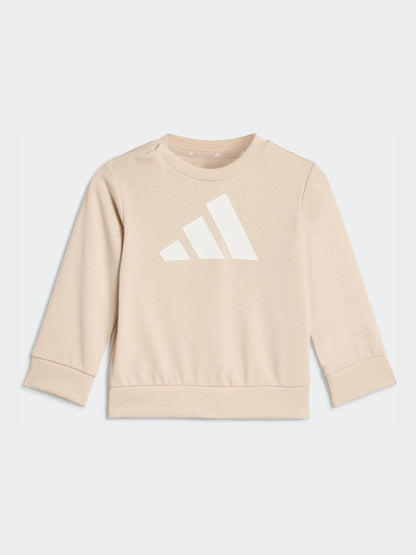 adidas Brown Essentials Infant Kids  Sweatshirt & Joggers Set image 2