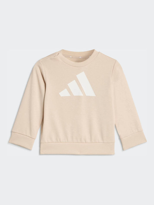adidas Brown Essentials Infant Kids  Sweatshirt & Joggers Set image 2
