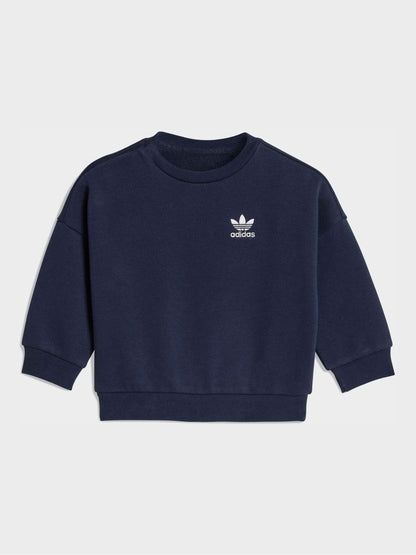 adidas Originals Navy Oversized  Sweatshirt  and Jogger Infant Set image 4