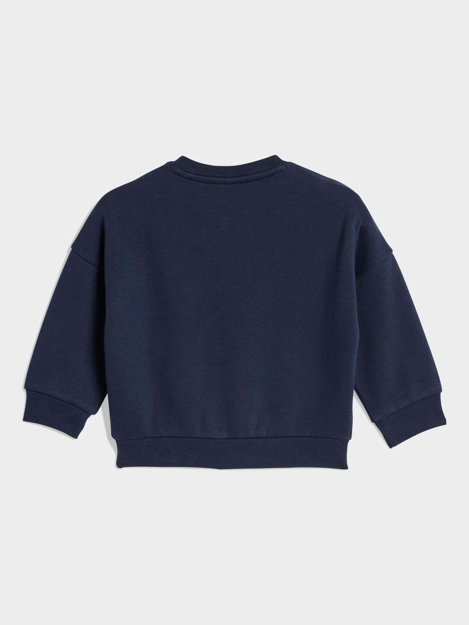 adidas Originals Navy Oversized  Sweatshirt  and Jogger Infant Set image 6