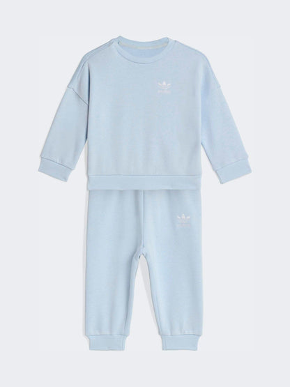adidas Originals Blue Oversized  Sweatshirt  and Jogger Infant Set image 1