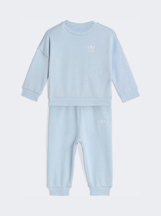 adidas Originals Blue Oversized  Sweatshirt  and Jogger Infant Set image 1