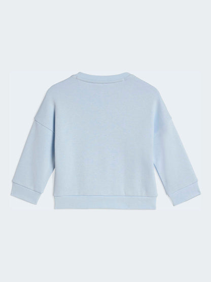 adidas Originals Blue Oversized  Sweatshirt  and Jogger Infant Set image 3