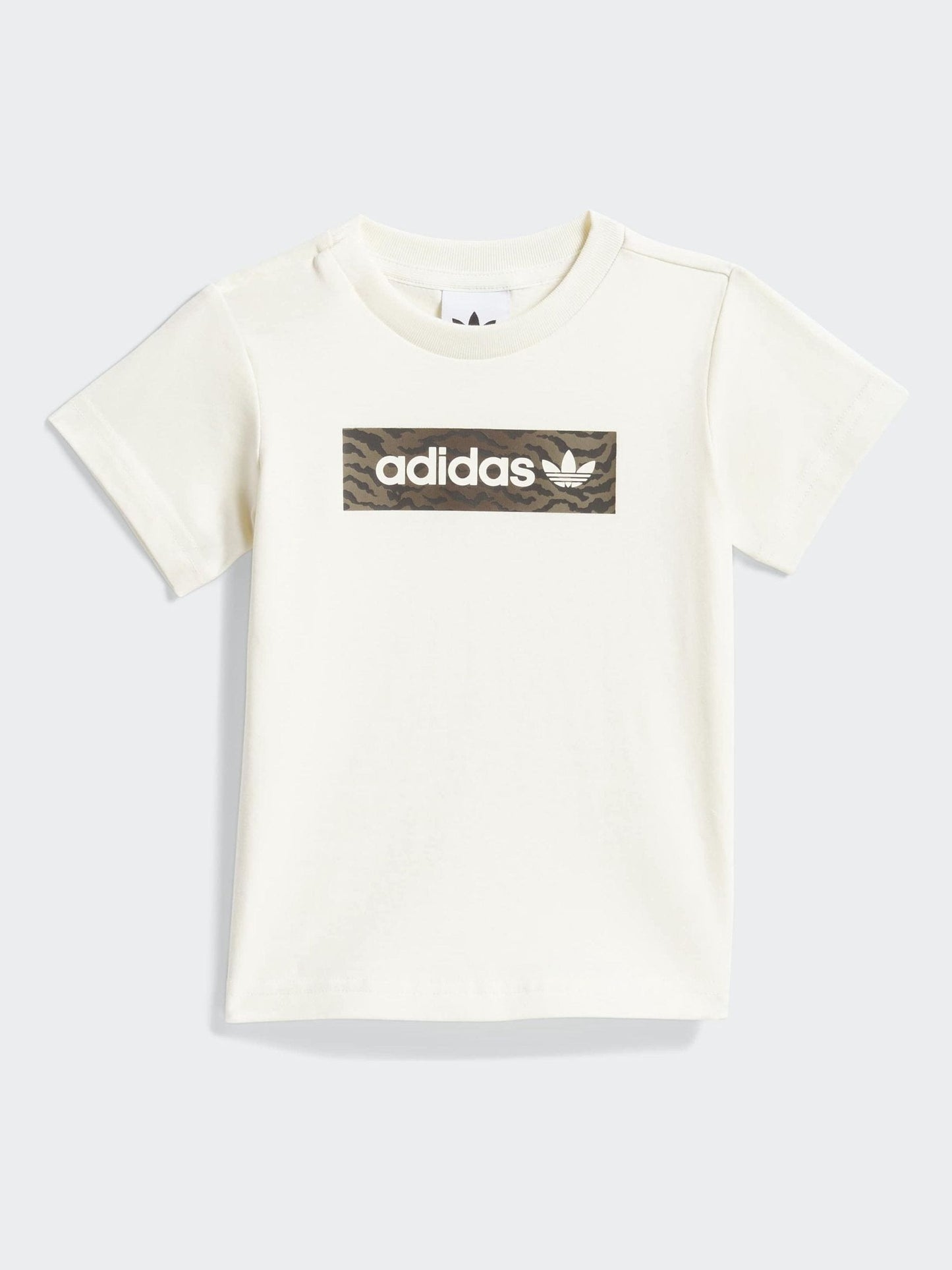 adidas Originals Brown Animal T-Shirt and Shorts Infant Set image 2