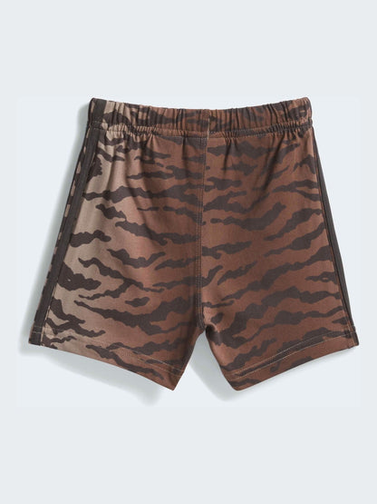 adidas Originals Brown Animal T-Shirt and Shorts Infant Set image 4
