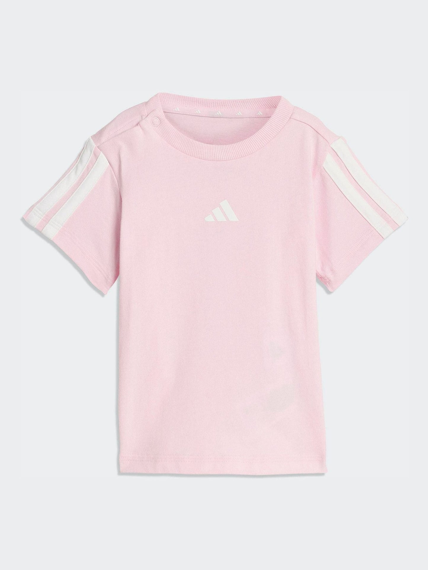 adidas Pink Essentials T-Shirt and Shorts Infant Set image 2