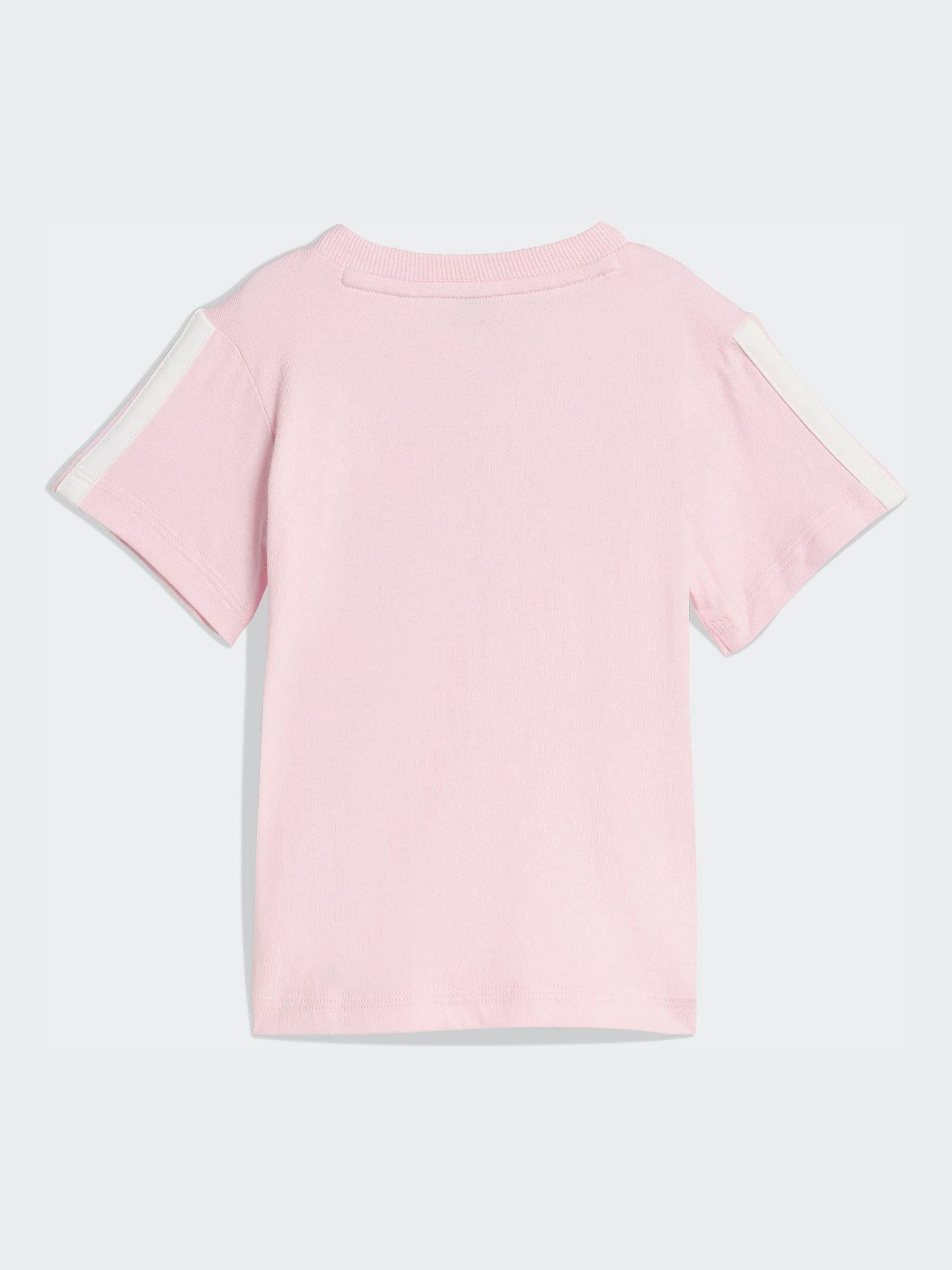 adidas Pink Essentials T-Shirt and Shorts Infant Set image 3