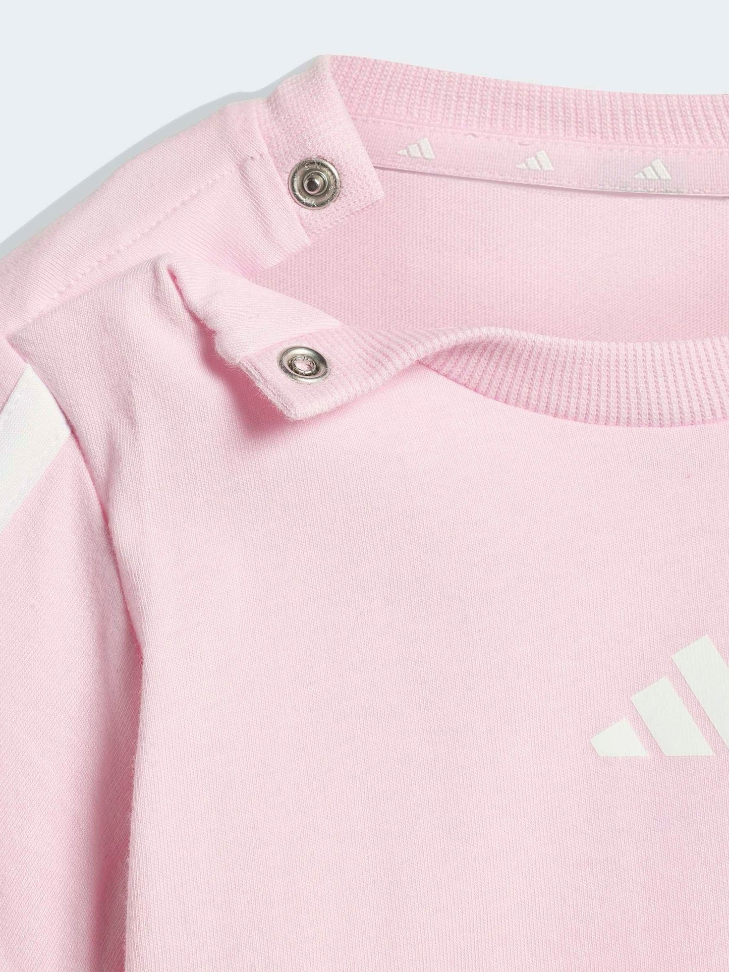 adidas Pink Essentials T-Shirt and Shorts Infant Set image 5