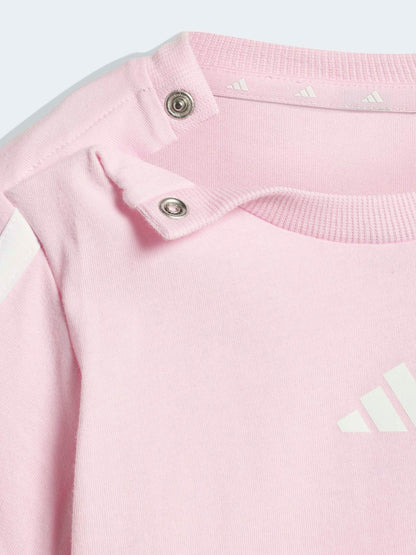 adidas Pink Essentials T-Shirt and Shorts Infant Set image 5