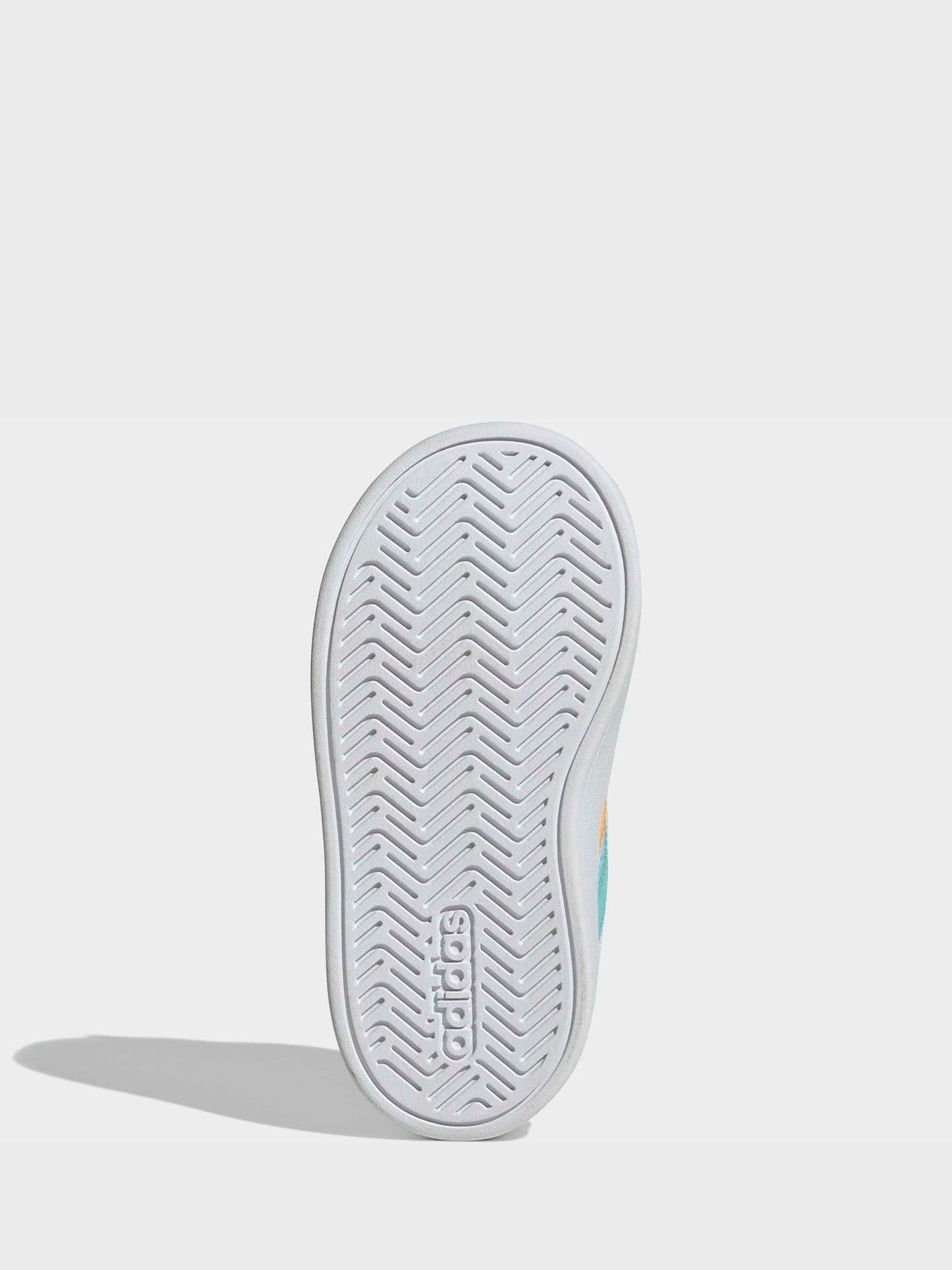 adidas White/Multi Grand Court 3.0 Infant Trainers image 7