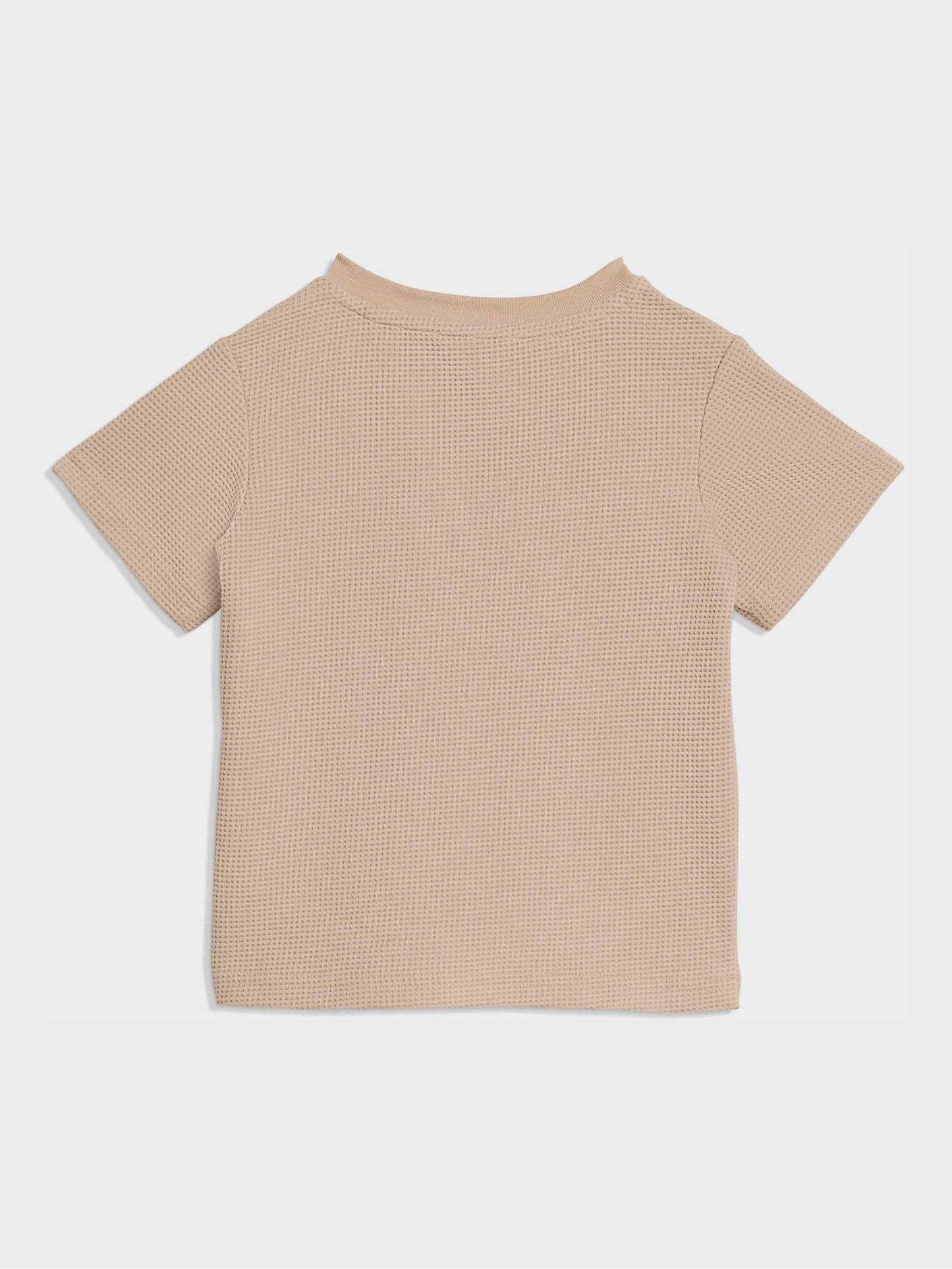 adidas Originals Neutral Waffle T-Shirt and Shorts Set image 3