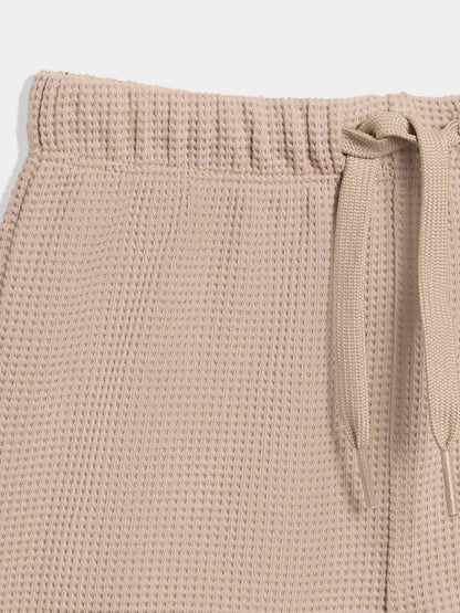 adidas Originals Neutral Waffle T-Shirt and Shorts Set image 7