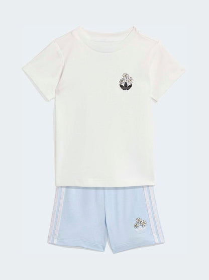 adidas Originals White Disney Alice in Wonderland Top & shorts set image 1
