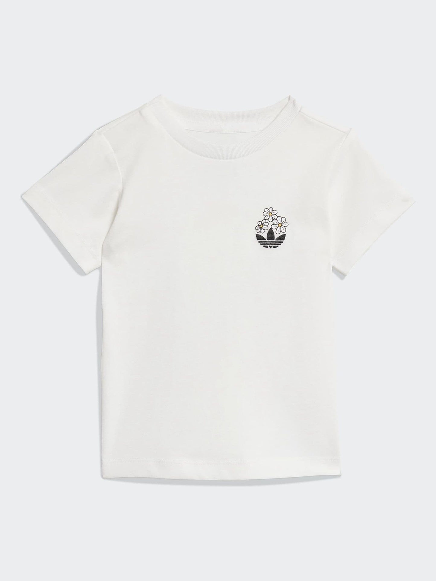 adidas Originals White Disney Alice in Wonderland Top & shorts set image 2