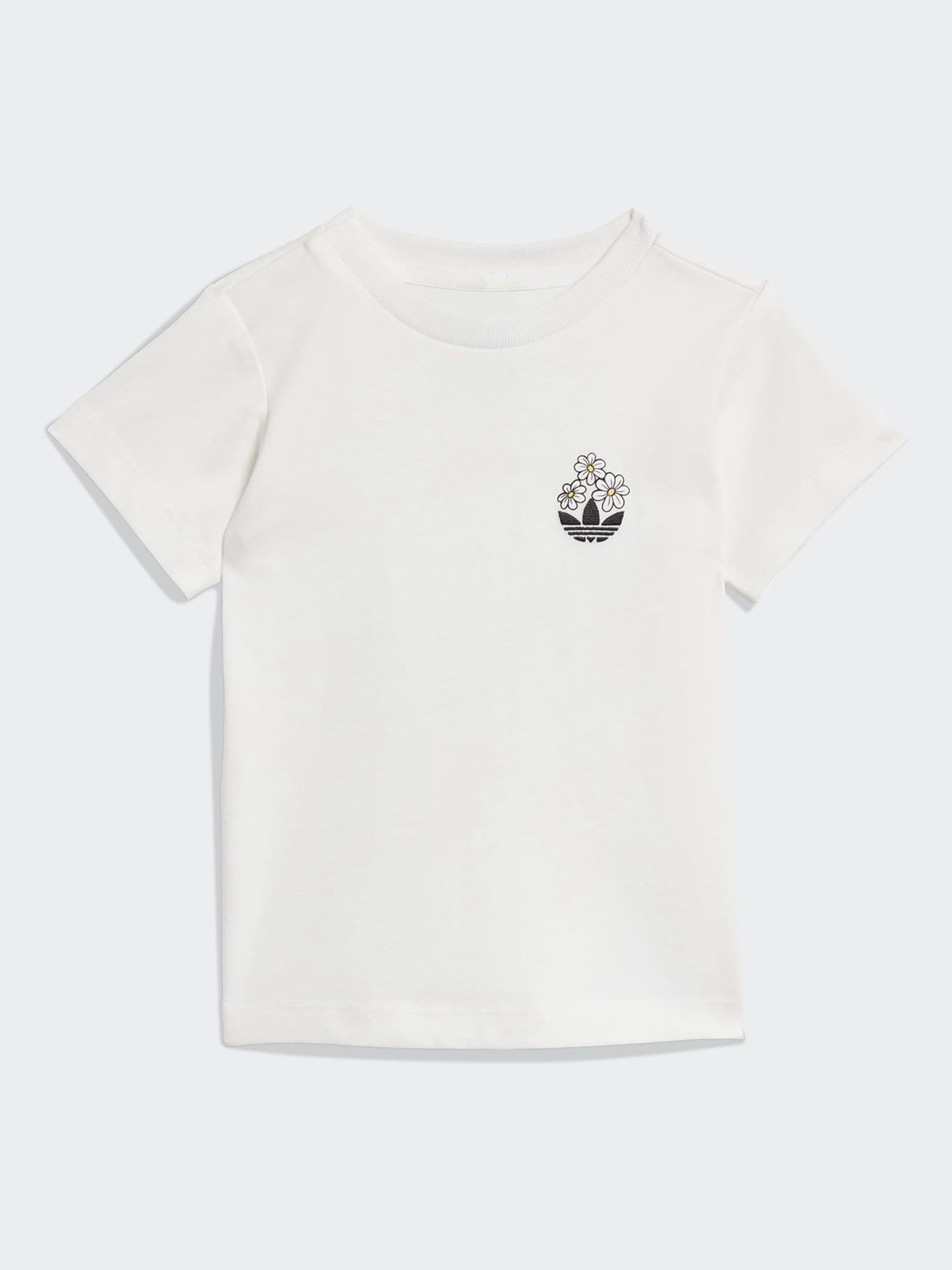 adidas Originals White Disney Alice in Wonderland Top & shorts set image 2