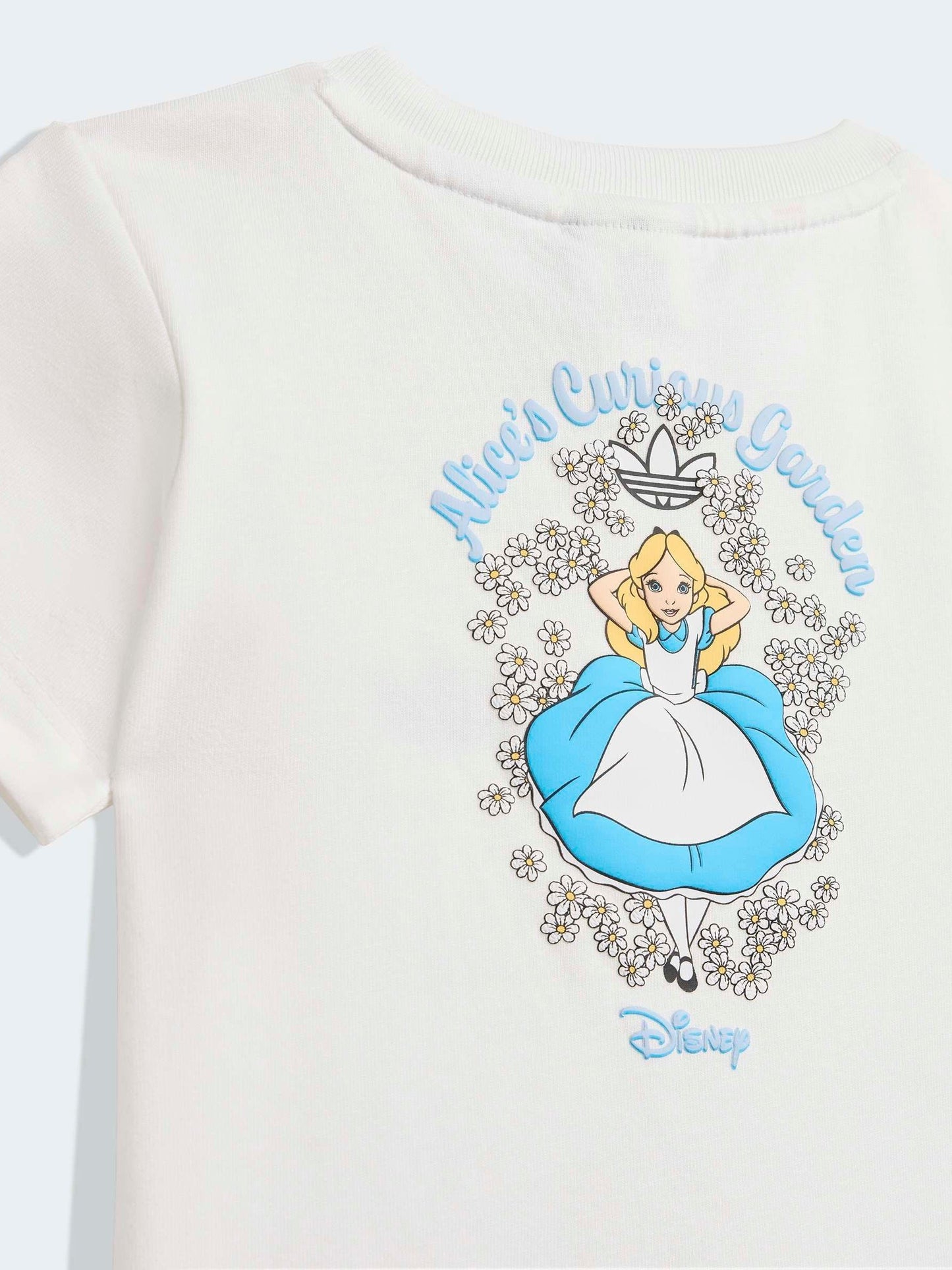 adidas Originals White Disney Alice in Wonderland Top & shorts set image 5