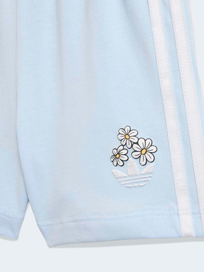 adidas Originals White Disney Alice in Wonderland Top & shorts set image 7