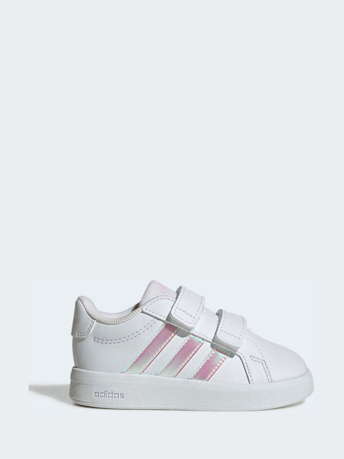 adidas White Grand Court 3.0 Infant Trainers image 1