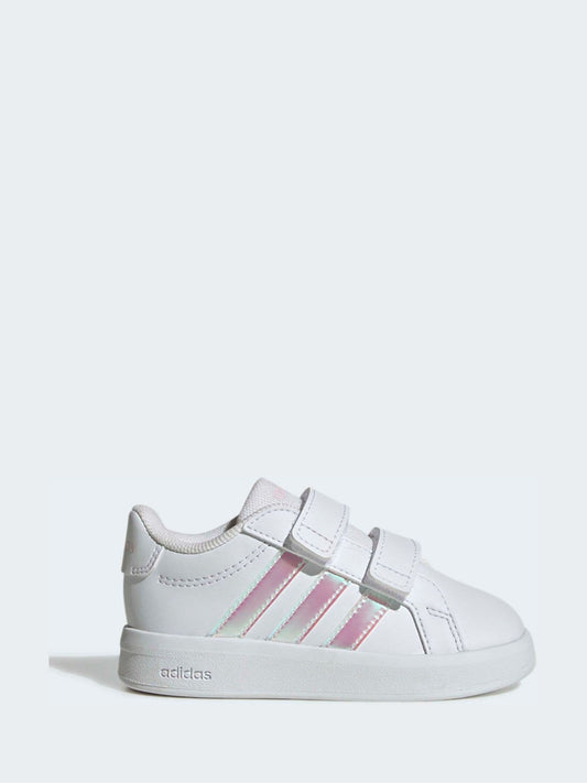 adidas White Grand Court 3.0 Infant Trainers image 1