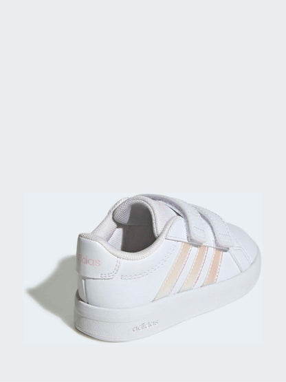 adidas White Grand Court 3.0 Infant Trainers image 4