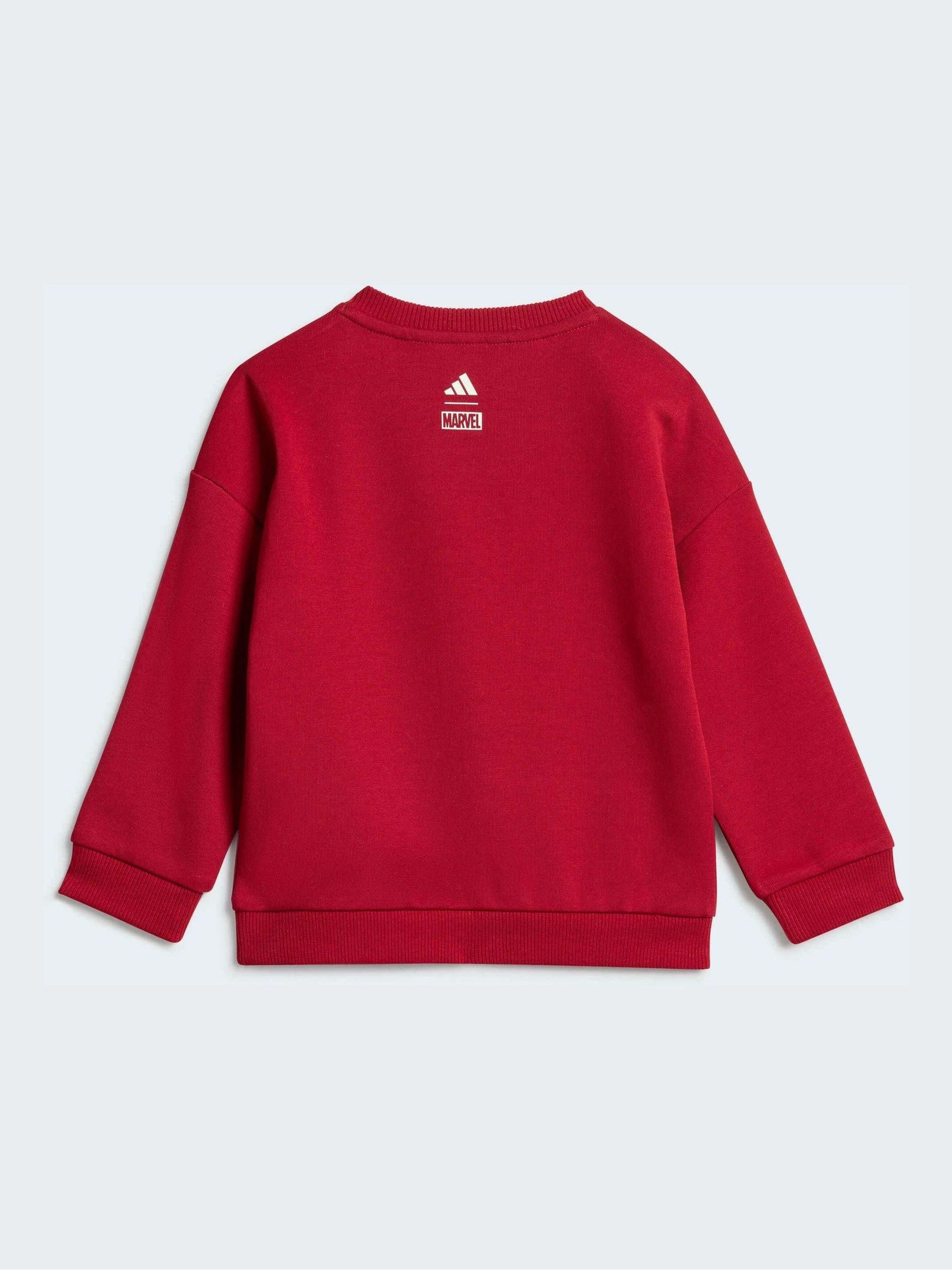 adidas Red Marvel Spider-Man Sweatshirt and Jogger Set image 2