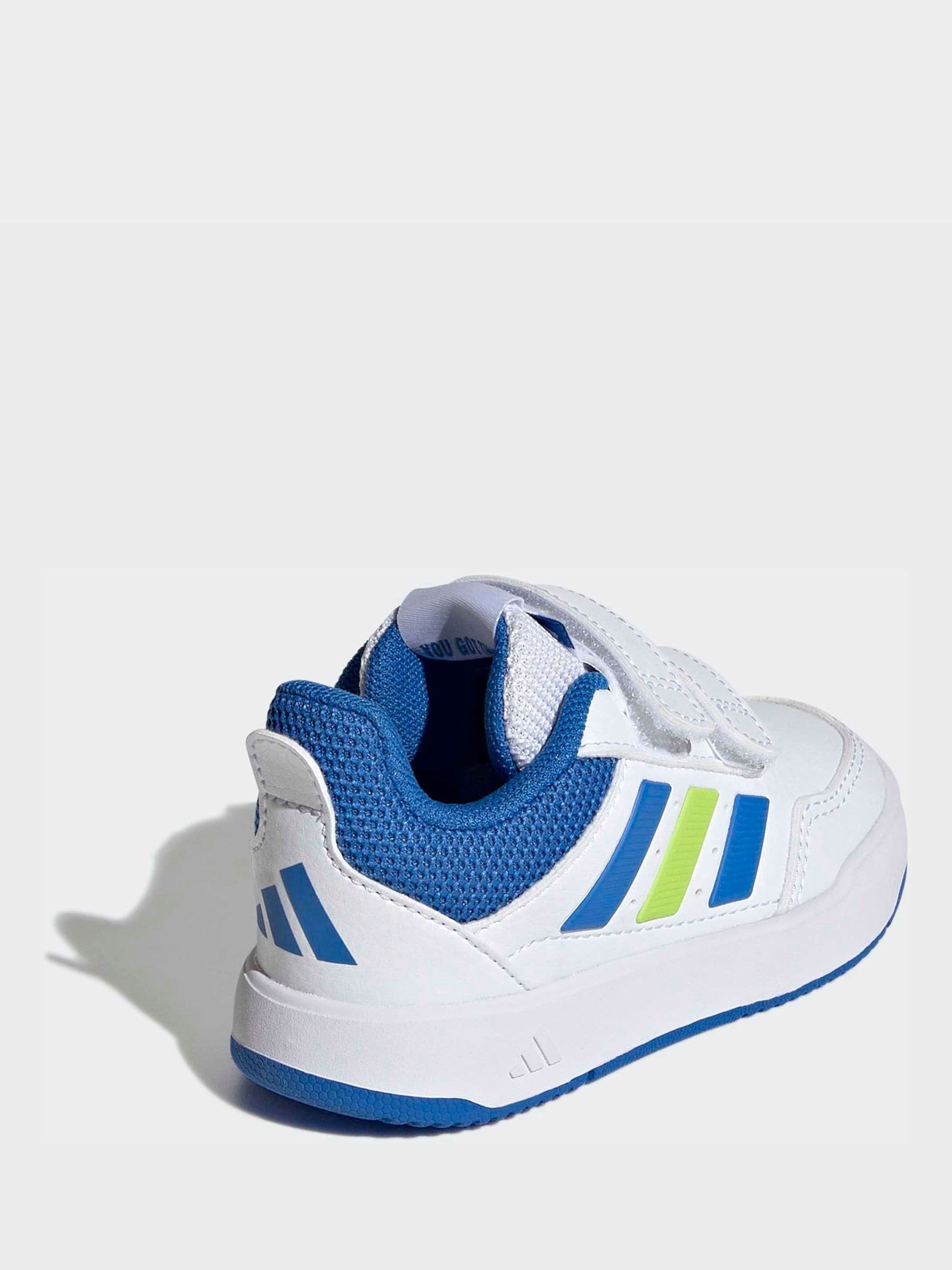 adidas White/Blue Hook and Loop Tensaur Sport 3.0 Infant Trainers image 10