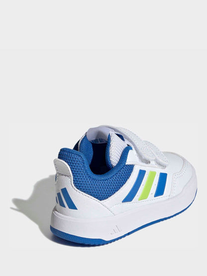 adidas White/Blue Hook and Loop Tensaur Sport 3.0 Infant Trainers image 10