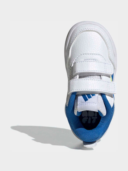 adidas White/Blue Hook and Loop Tensaur Sport 3.0 Infant Trainers image 2