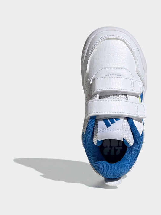 adidas White/Blue Hook and Loop Tensaur Sport 3.0 Infant Trainers image 2