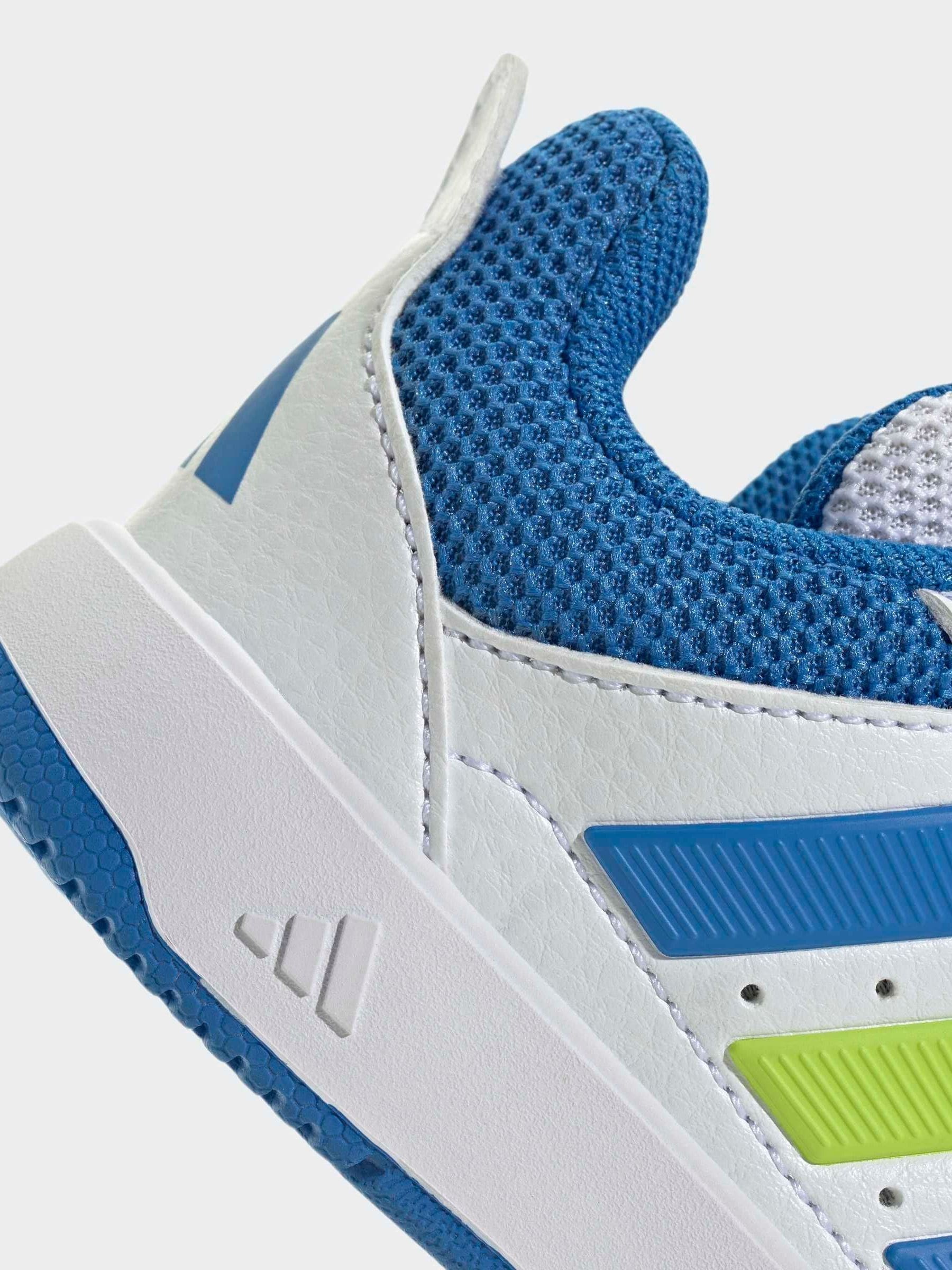 adidas White/Blue Hook and Loop Tensaur Sport 3.0 Infant Trainers image 6