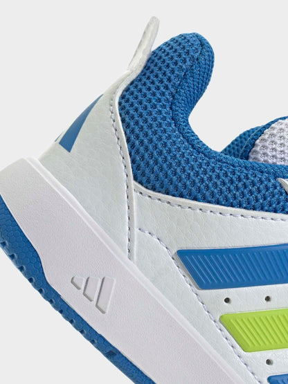 adidas White/Blue Hook and Loop Tensaur Sport 3.0 Infant Trainers image 6