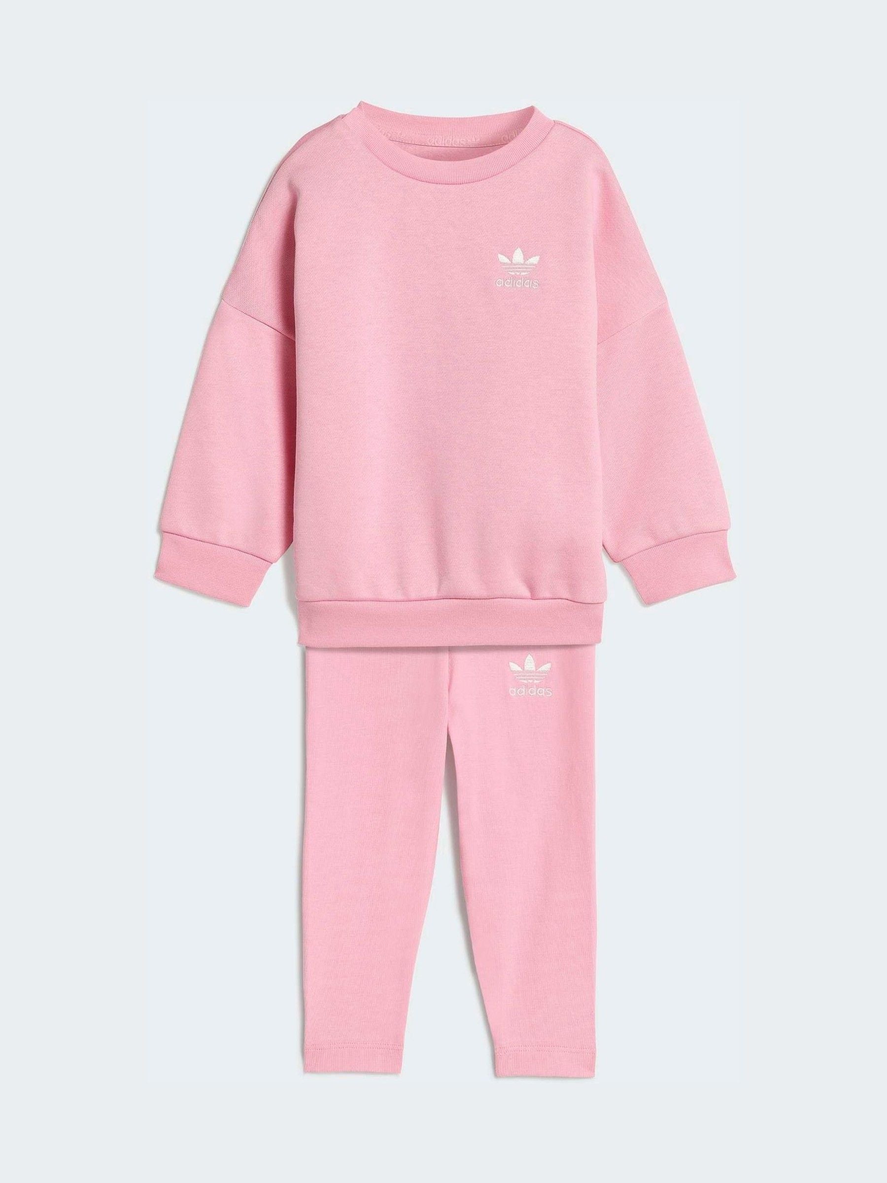 adidas Originals Pink Oversized Sweatshirt  & Leggings set image 1