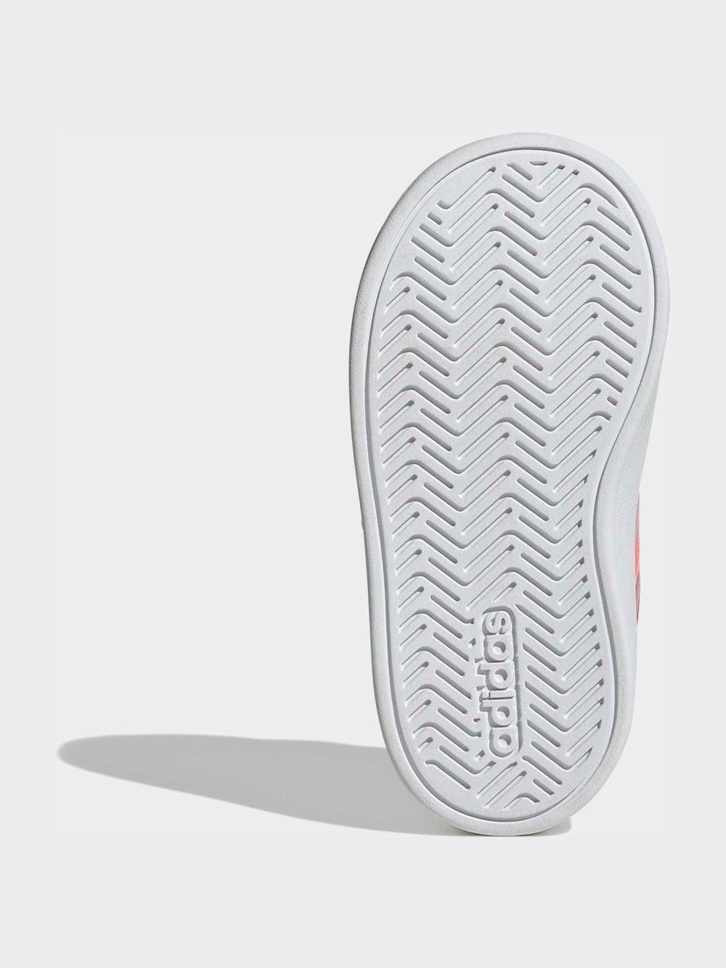 adidas White/Pink Grand Court 3.0 Infant Trainers image 8
