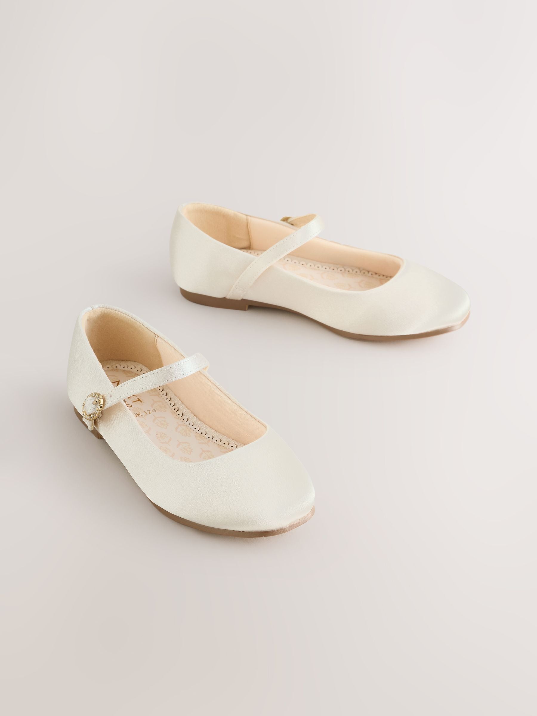 Ivory Standard Fit (F) Mary Jane Occasion Shoes image 1