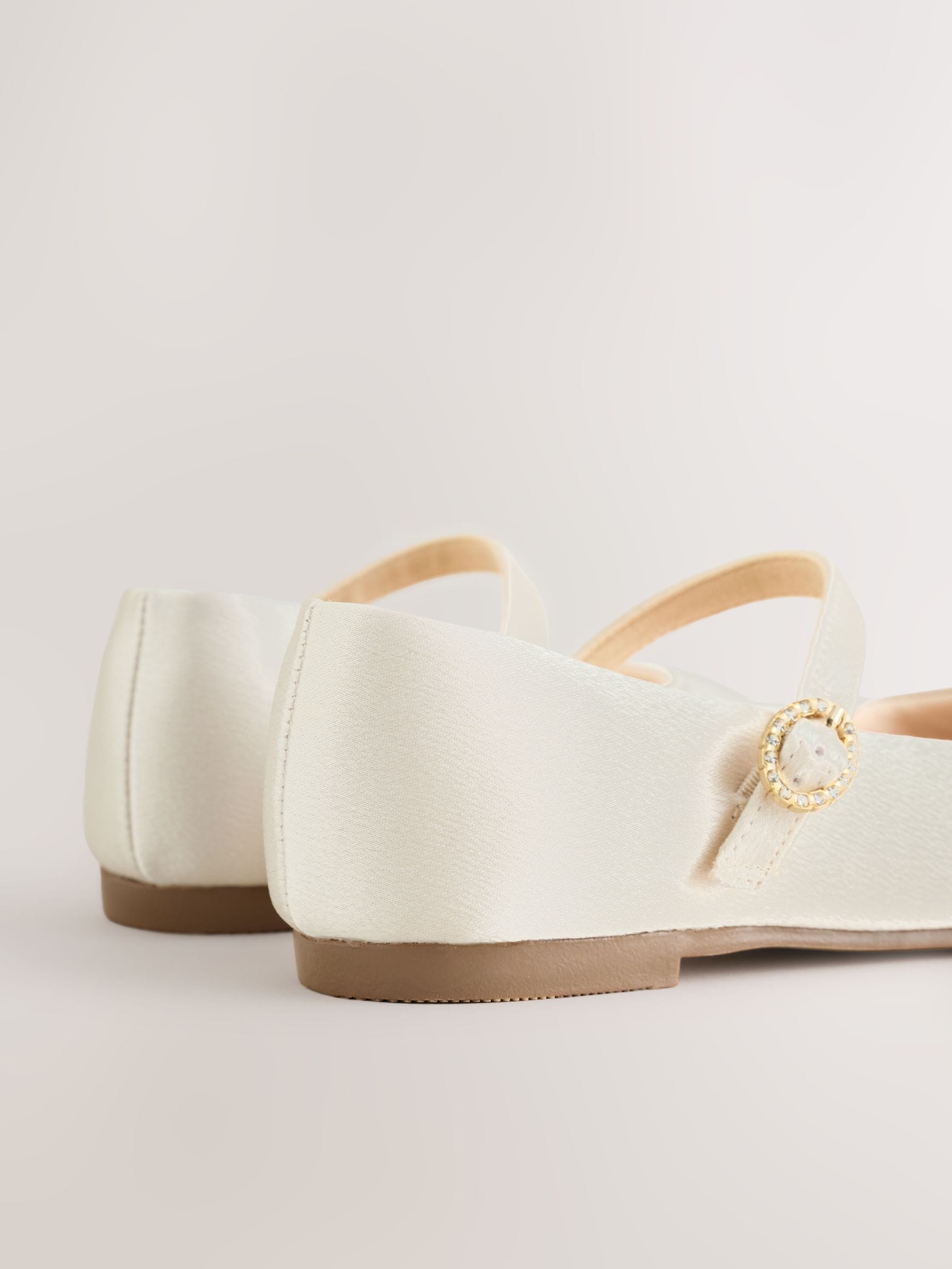 Ivory Standard Fit (F) Mary Jane Occasion Shoes image 5