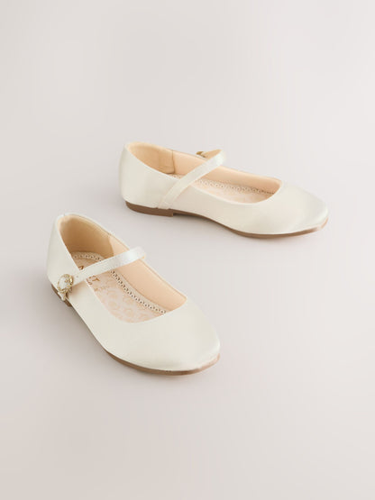 Ivory Wide Fit (G) Mary Jane Occasion Shoes image 1