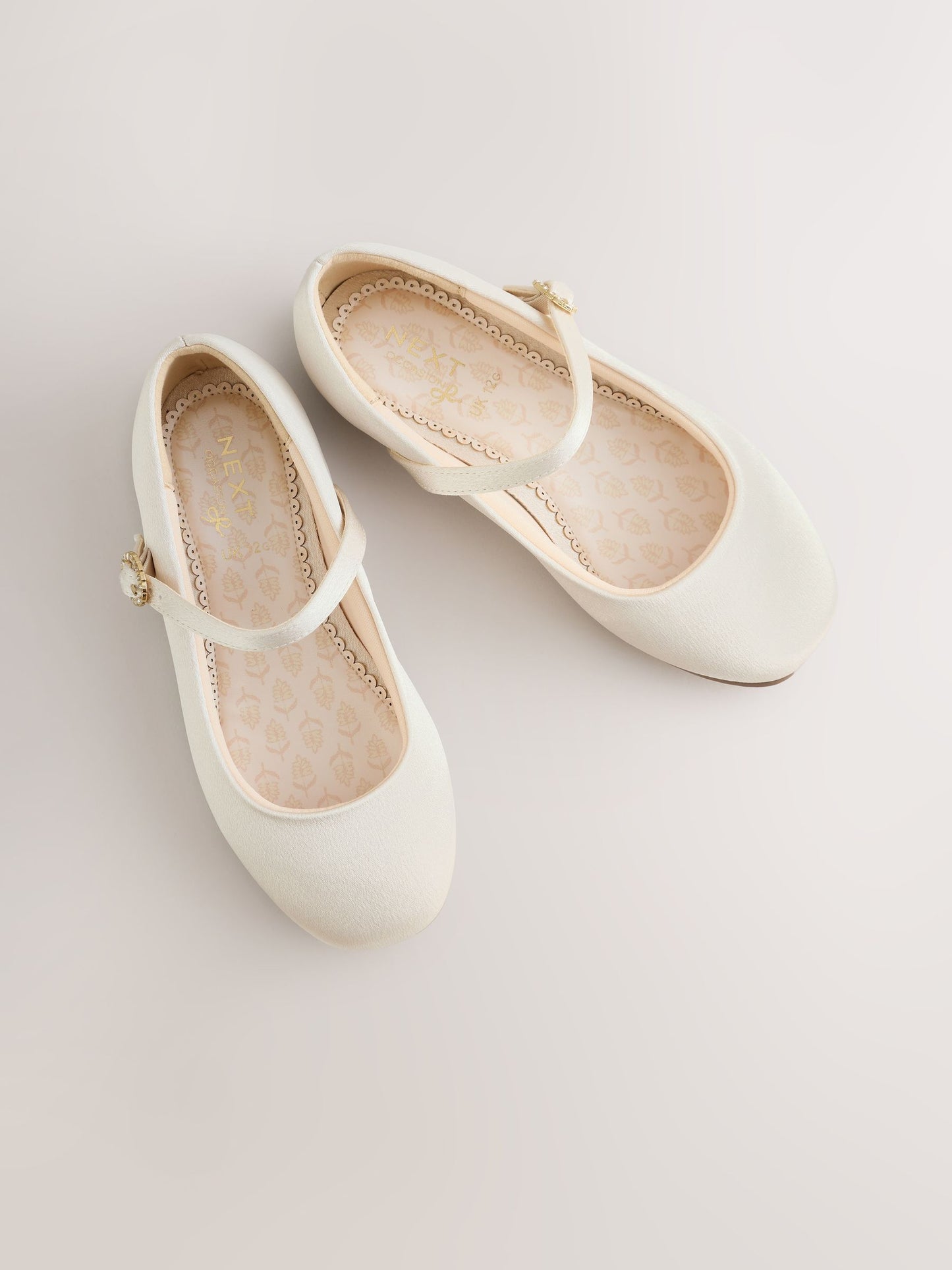 Ivory Wide Fit (G) Mary Jane Occasion Shoes image 3