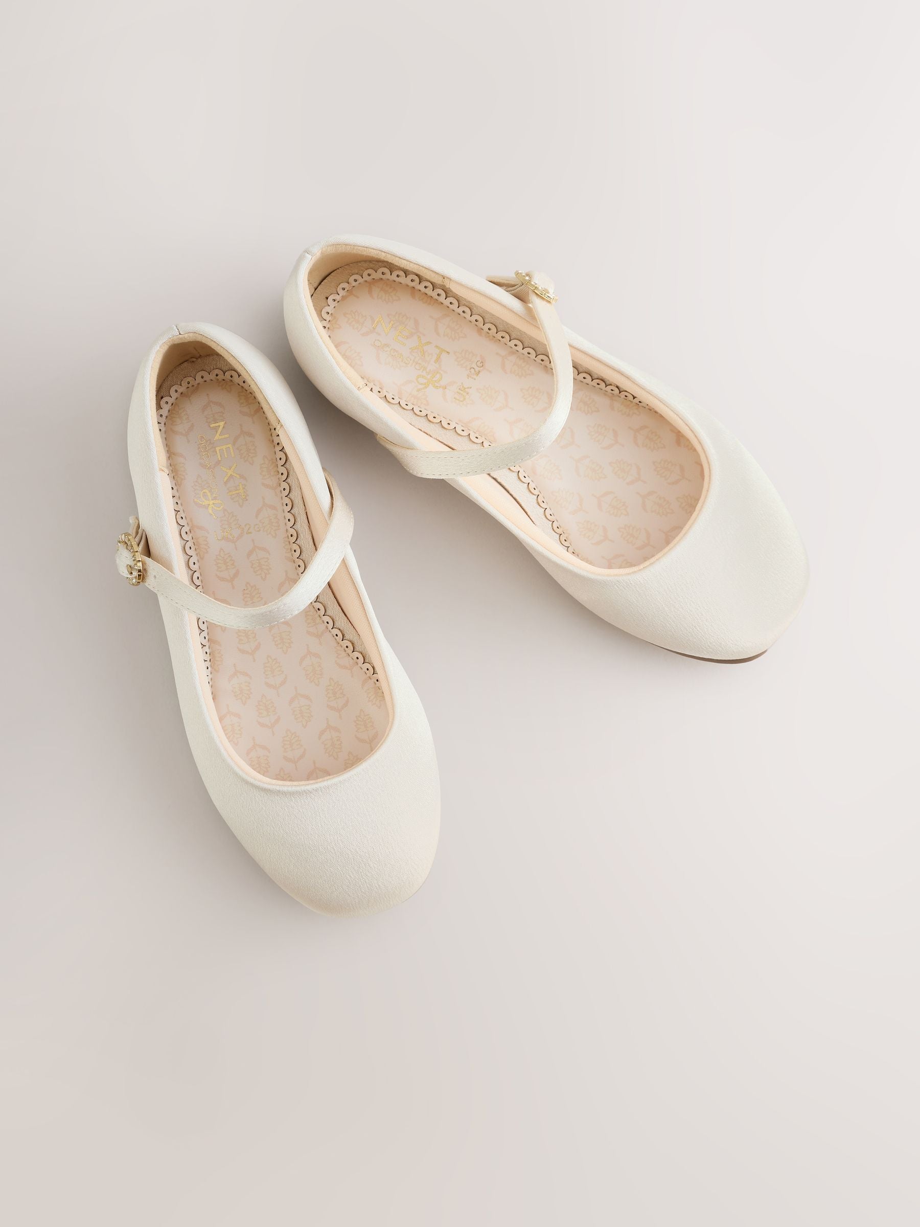 Ivory Wide Fit (G) Mary Jane Occasion Shoes image 3