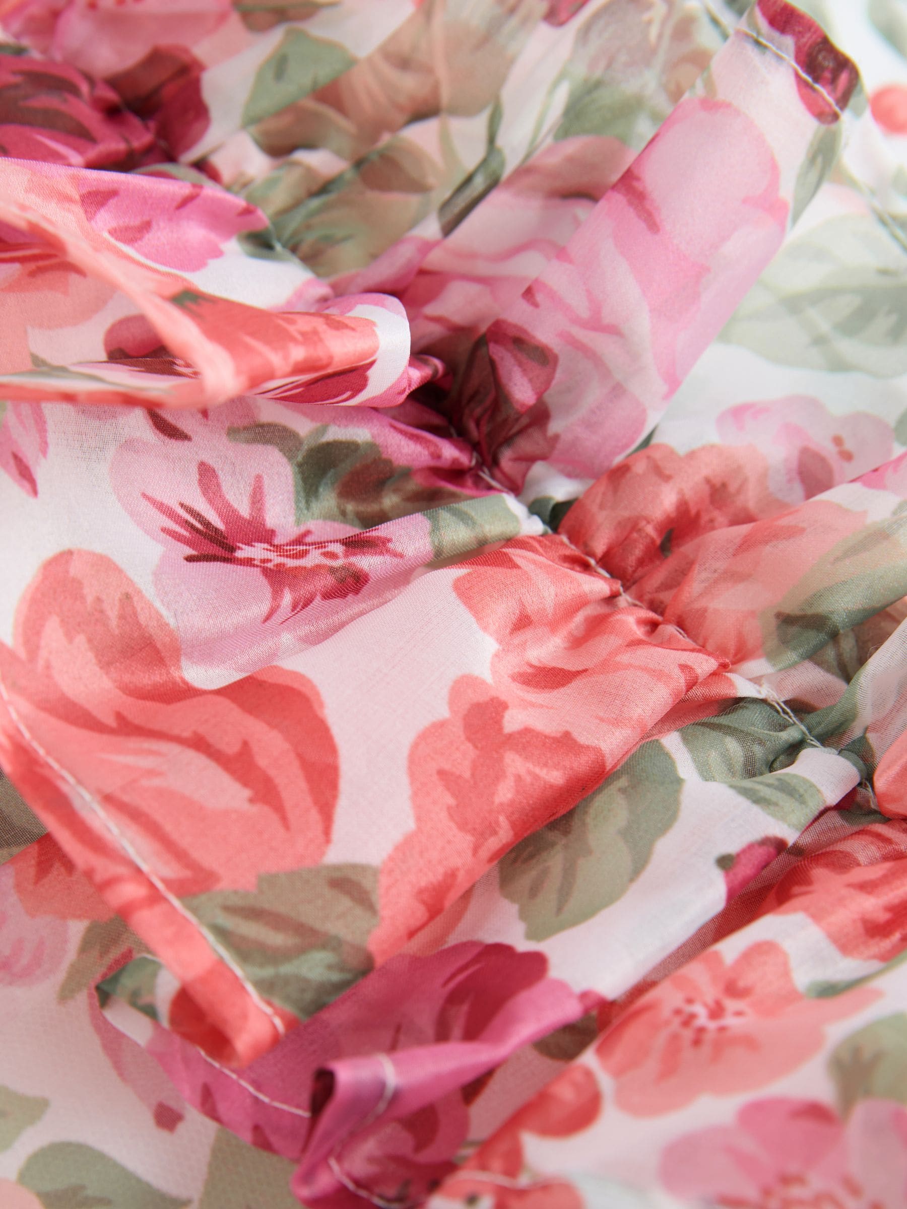 Laura Ashley Pink Rosewell Garden Frill Voluminous Organza Dress image 10