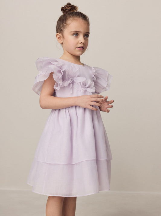 Dsiney Kidz - Laura Ashley Lilac Purple Petal Flower Bridemaid Dress image 2