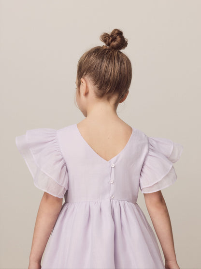 Laura Ashley Lilac Purple Petal Flower Bridemaid Dress image 3