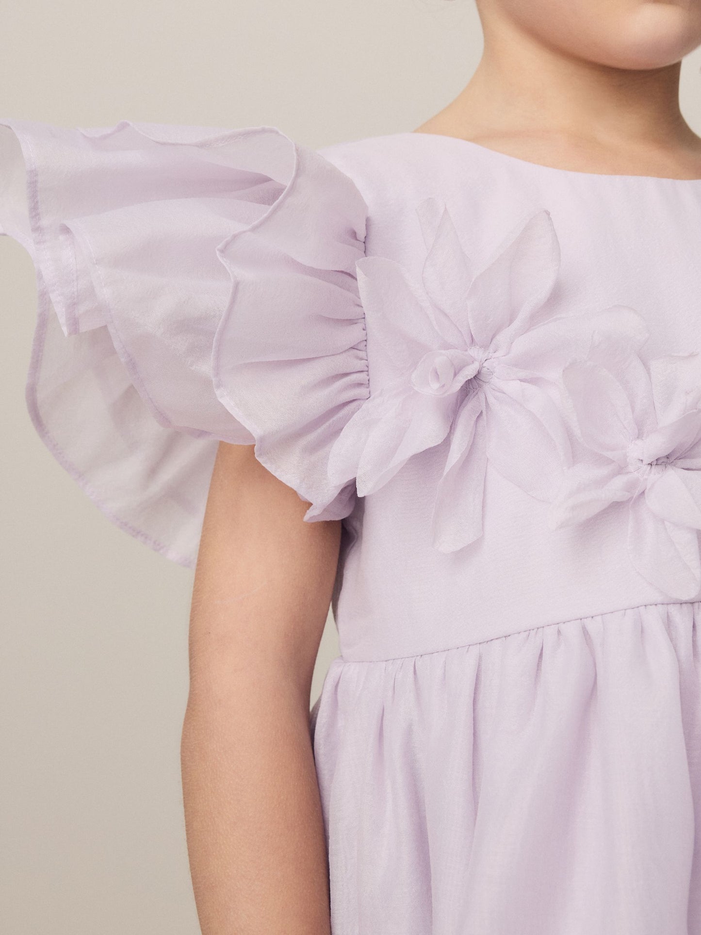 Laura Ashley Lilac Purple Petal Flower Bridemaid Dress image 4
