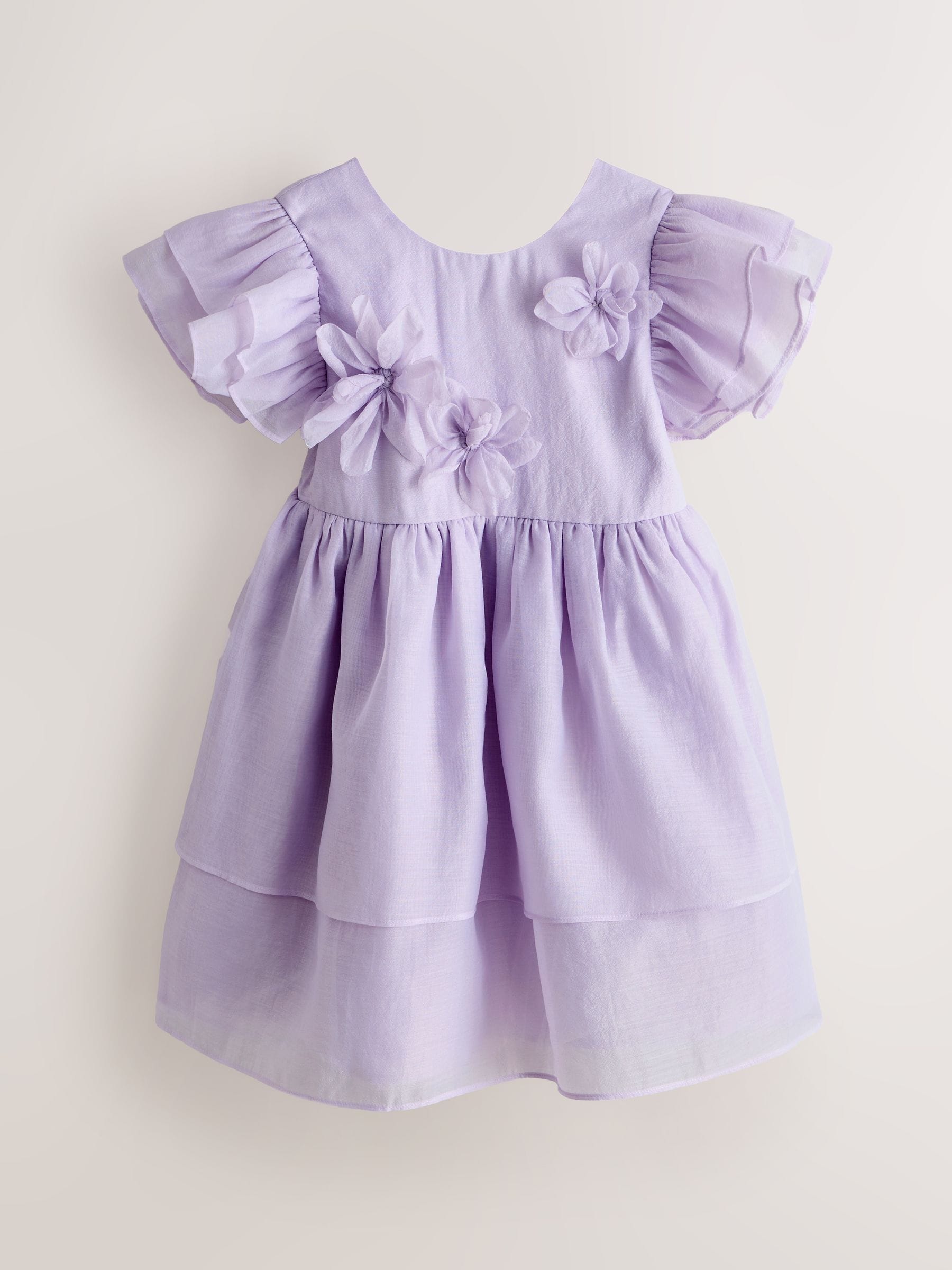 Laura Ashley Lilac Purple Petal Flower Bridemaid Dress image 5