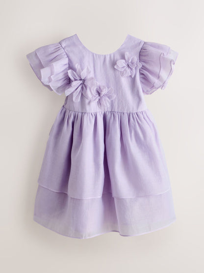 Laura Ashley Lilac Purple Petal Flower Bridemaid Dress image 5