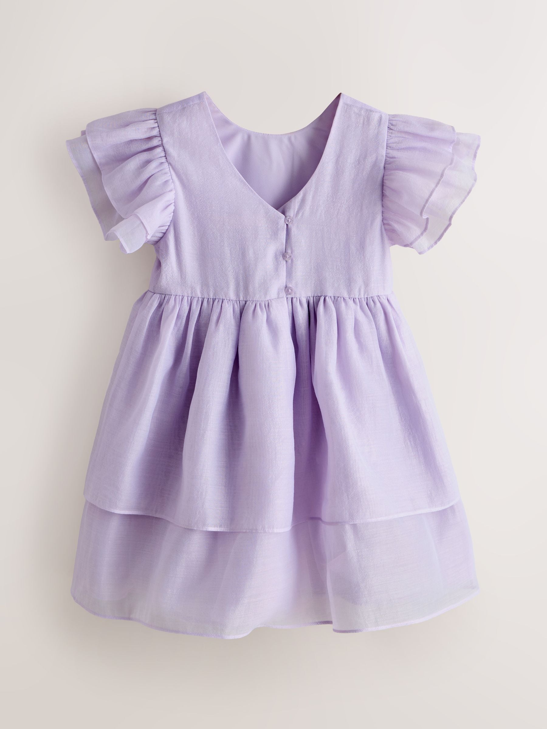 Laura Ashley Lilac Purple Petal Flower Bridemaid Dress image 6