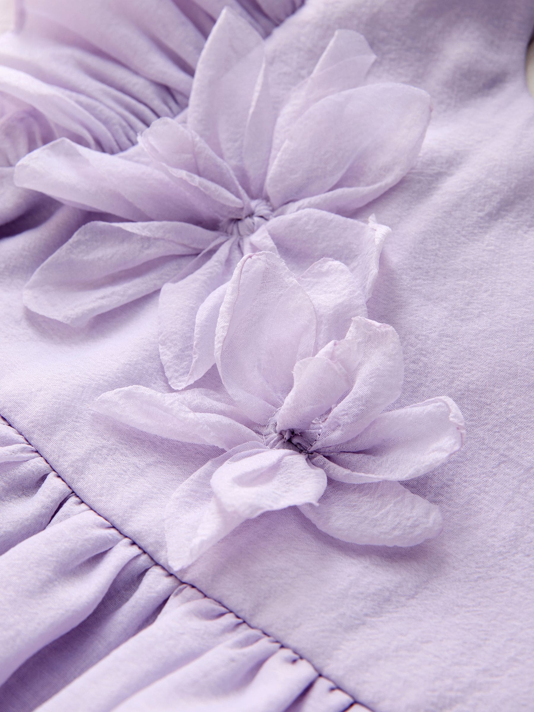 Laura Ashley Lilac Purple Petal Flower Bridemaid Dress image 7