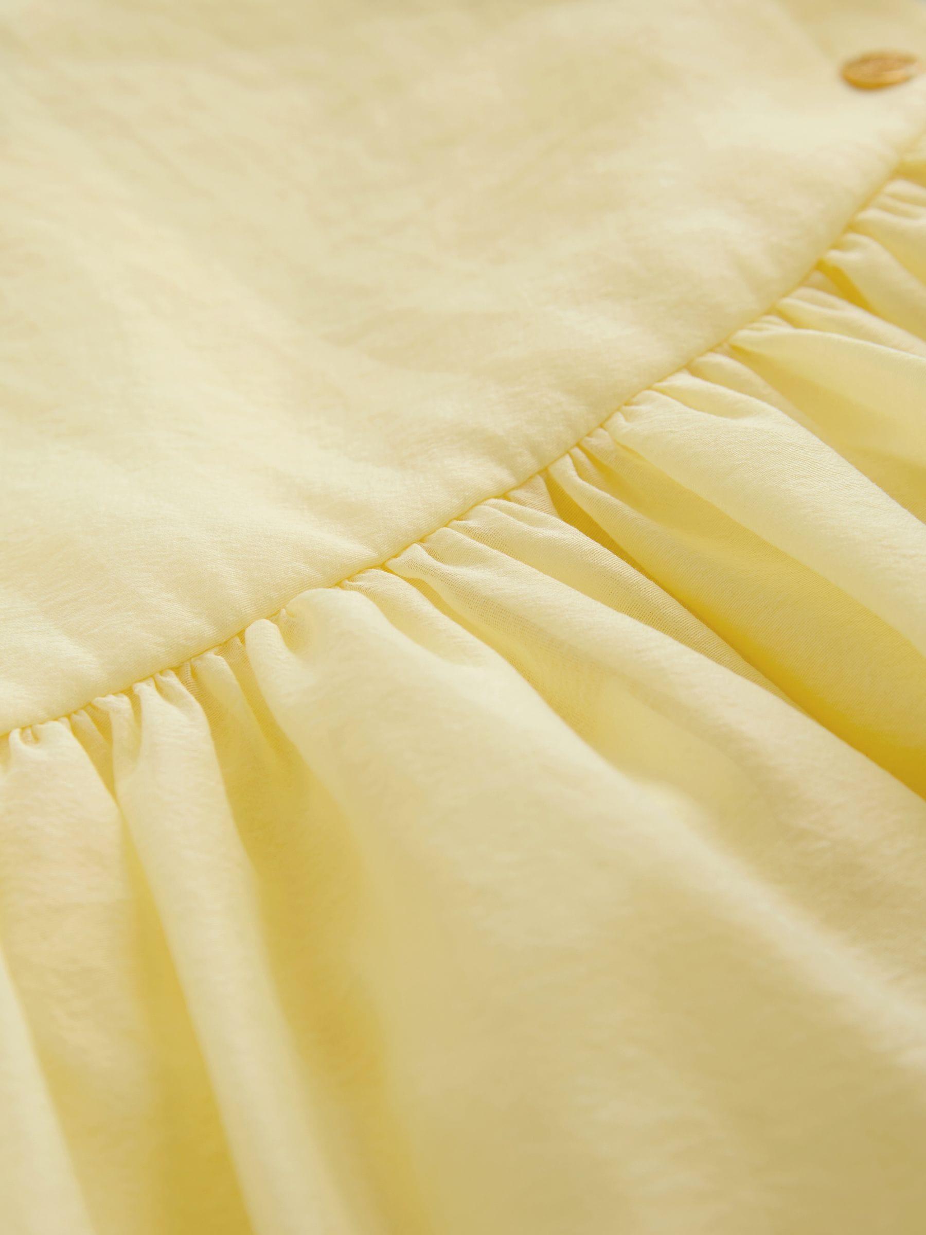 Laura Ashley Light Yellow Bow Back Flower Bridemaid Dress image 9