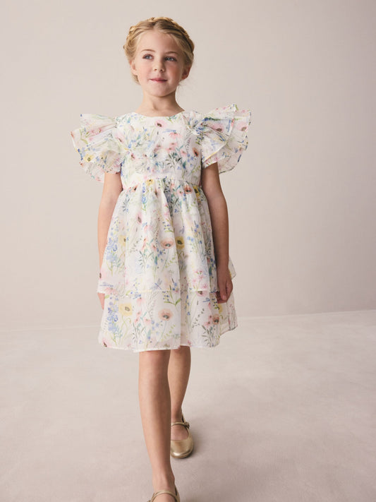 Laura Ashley Multi Alford Meadow Petal Flower Bridemaid Dress image 1